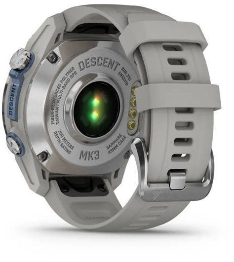 Смарт-часы Garmin Descent Mk3 43mm Stainless Steel with Fog Grey Silicone Band 1244076 фото