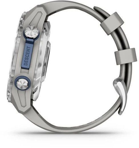 Смарт-часы Garmin Descent Mk3 43mm Stainless Steel with Fog Grey Silicone Band 1244076 фото