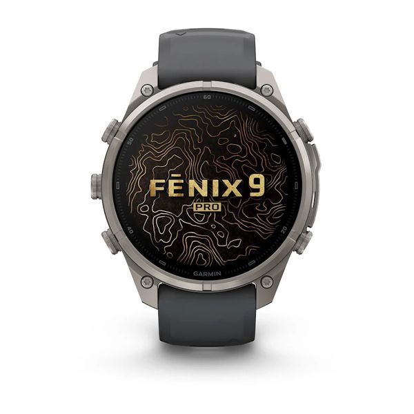 Смарт-годинник Garmin Fenix 9 Pro 47mm LTE Titanium with Graphite/Black Silicone Band (010-04336-20/21) 1482140 фото