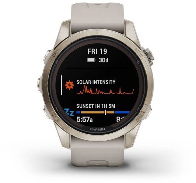 Смарт-часы Garmin Fenix 7S Pro Sapphire Solar Soft Gold with Light Sand Band 1118690 фото