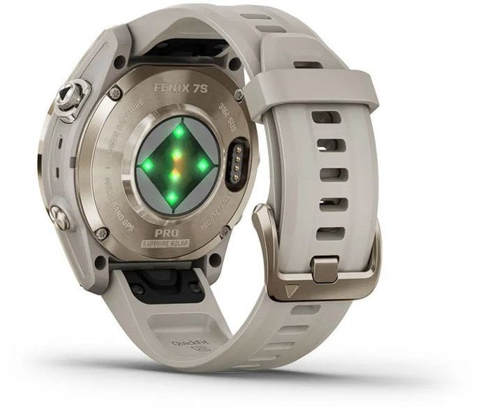 Смарт-часы Garmin Fenix 7S Pro Sapphire Solar Soft Gold with Light Sand Band 1118690 фото