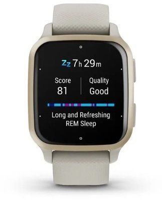 Смарт-годинник Garmin Venu SQ 2 Music Cream Gold Aluminium Bezel with French Grey Case and Silicone Band 974494 фото
