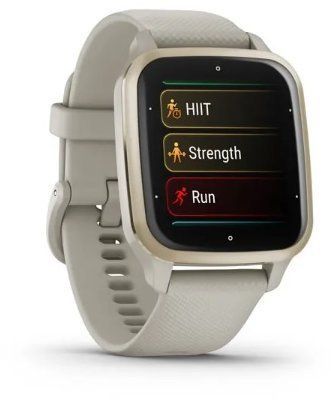 Смарт-годинник Garmin Venu SQ 2 Music Cream Gold Aluminium Bezel with French Grey Case and Silicone Band 974494 фото