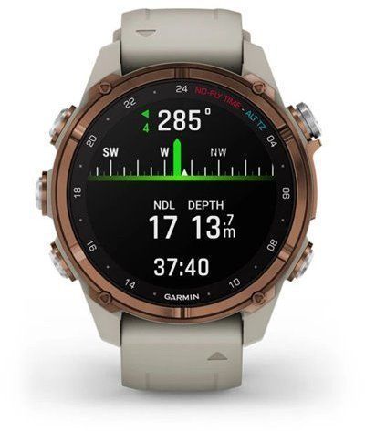 Смарт-часы Garmin Descent Mk3i 43mm Bronze PVD Titanium with French Grey Silicone Band 1244078 фото