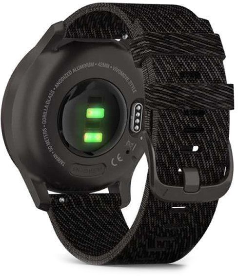 Смарт-часы Garmin vivomove Style Gunmetal-Dark Gray Fabric 835294 фото