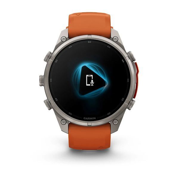 Смарт-часы Garmin Fenix 9 Pro 47mm LTE Titanium with Autumn Orange/Orange Silicone Band (010-04336-00/01) 1482141 фото
