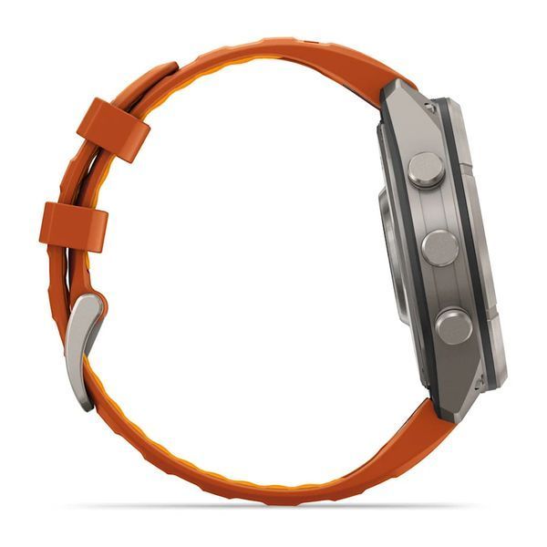 Смарт-часы Garmin Fenix 9 Pro 47mm LTE Titanium with Autumn Orange/Orange Silicone Band (010-04336-00/01) 1482141 фото