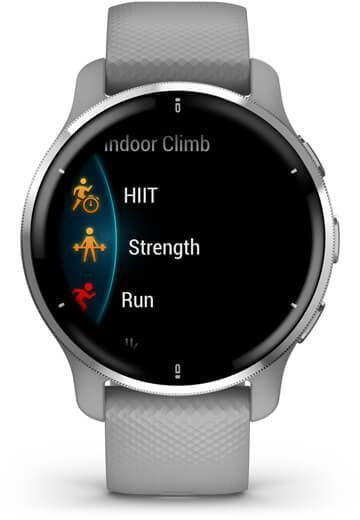 Смарт-годинник Garmin Venu 2 Plus Silver Stainless Steel Bezel with Powder Gray Case and Silicone Band 887479 фото