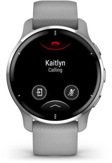 Смарт-годинник Garmin Venu 2 Plus Silver Stainless Steel Bezel with Powder Gray Case and Silicone Band 887479 фото