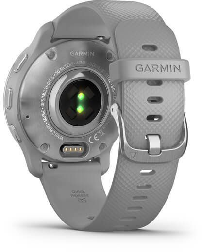 Смарт-годинник Garmin Venu 2 Plus Silver Stainless Steel Bezel with Powder Gray Case and Silicone Band 887479 фото