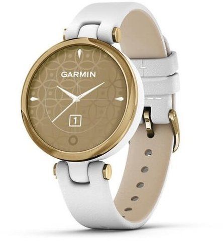 Смарт-часы Garmin Lily Classic Light Gold Bezel with White Case and Italian Leather Band 800885 фото
