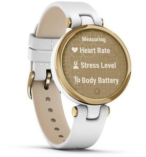 Смарт-часы Garmin Lily Classic Light Gold Bezel with White Case and Italian Leather Band 800885 фото