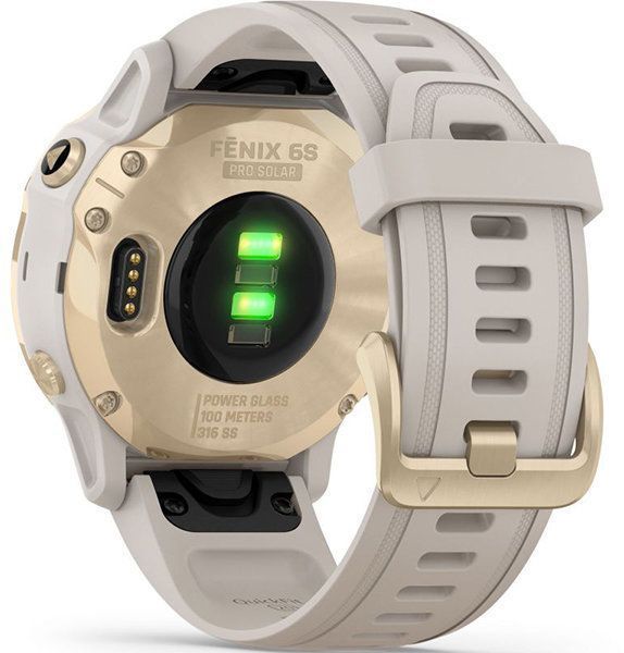 Смарт-часы Garmin Fenix 6S Pro Solar Edition Light gold with light sand band 810231 фото
