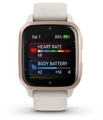 Смарт-годинник Garmin Venu SQ 2 Music Peach Gold Aluminium Bezel with Ivory Case and Silicone Band 974493 фото
