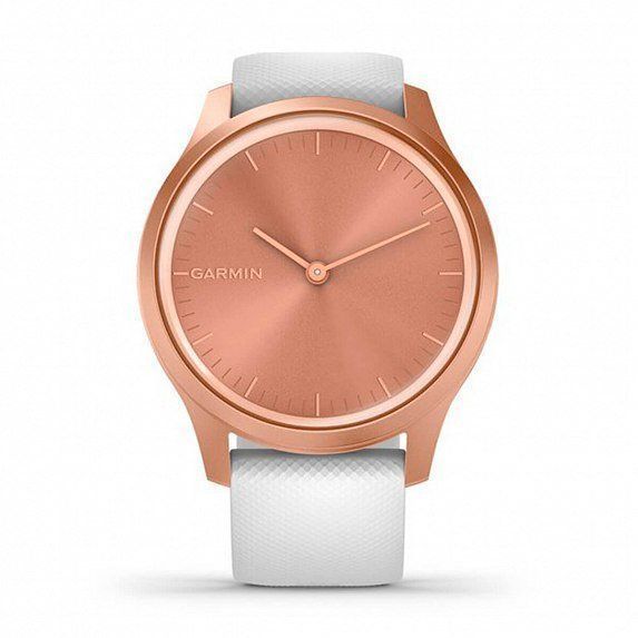 Смарт-часы Garmin Vivomove Style Rose Gold Aluminum Case with White Silicone Band 587117 фото