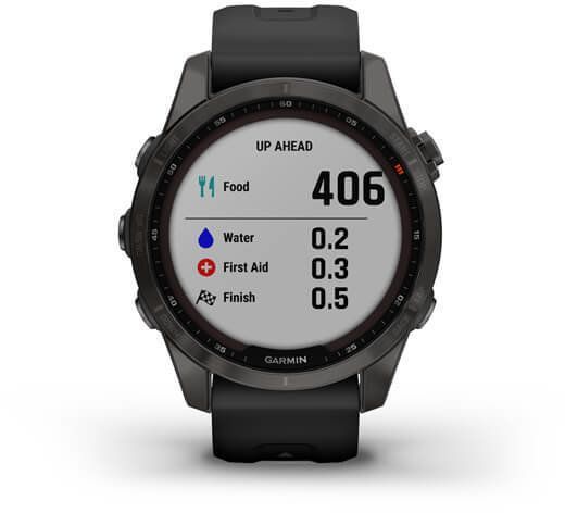 Смарт-годинник Garmin Fenix ​​7S Sapphire Solar Carbon Grey DLC Titanium with Black Band 894083 фото