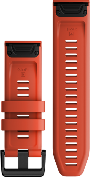 Ремінець Garmin QuickFit 26 Watch Bands Flame Red Silicone 1091300 фото