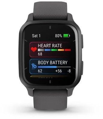 Смарт-часы Garmin Venu SQ 2 Slate Aluminium Bezel with Shadow Grey Case and Silicone Band 974489 фото