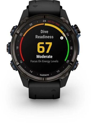Смарт-годинник Garmin Descent Mk3i 43mm Carbon Grey DLC Titanium with Black Silicone Band and Descent T2 Transceiver 1244083 фото