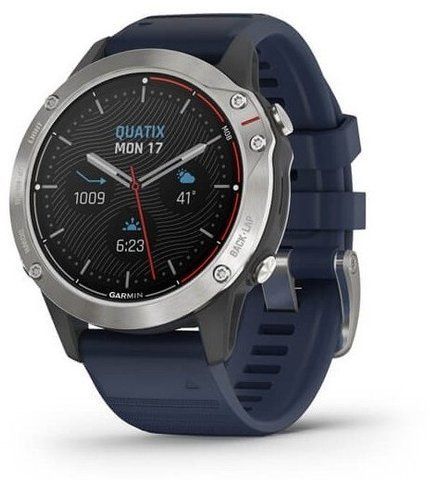 Смарт-часы Garmin quatix 6 Gray with Captain Blue Band 832573 фото