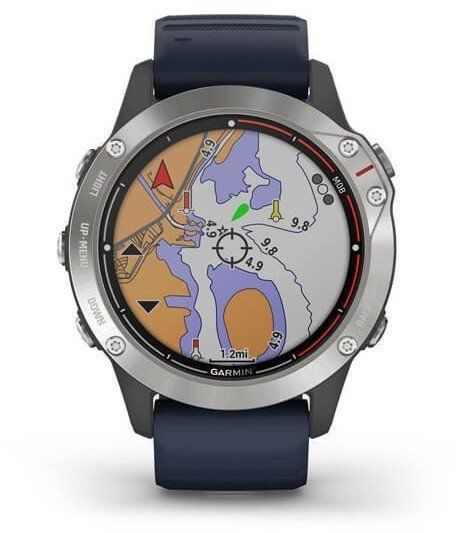 Смарт-часы Garmin quatix 6 Gray with Captain Blue Band 832573 фото