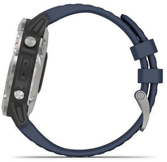 Смарт-часы Garmin quatix 6 Gray with Captain Blue Band 832573 фото