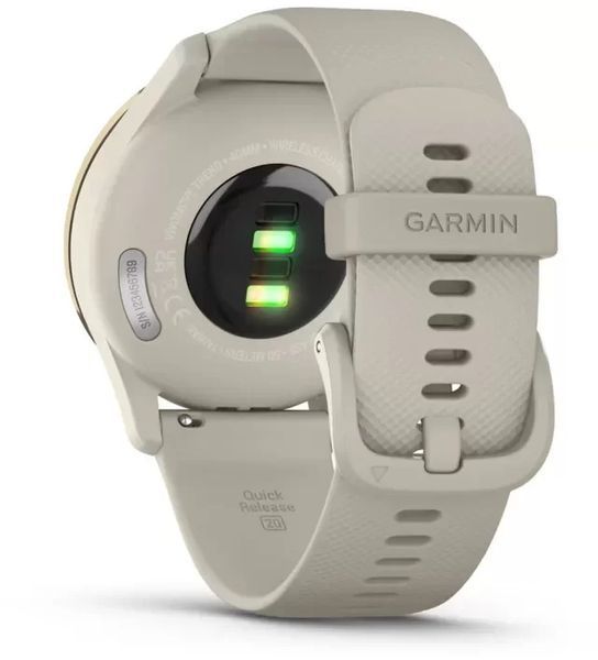 Смарт-годинник Garmin Vivomove Trend Cream Gold Stainless Steel Bezel with French Grey Case and Silicone Band 1056261 фото