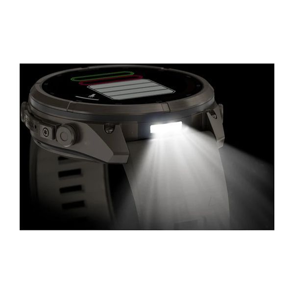 Смарт-годинник Garmin Fenix 9 Pro 51mm Solar Titanium with Pebble Gray/Gray Silicone Band (010-04339-05/06) 1482150 фото