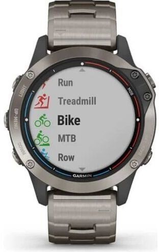 Смарт-часы Garmin Quatix 6 Titanium Grey with Titanium Band 823171 фото