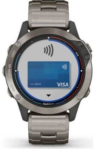 Смарт-часы Garmin Quatix 6 Titanium Grey with Titanium Band 823171 фото