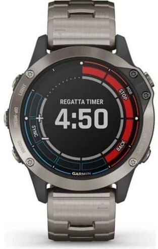 Смарт-часы Garmin Quatix 6 Titanium Grey with Titanium Band 823171 фото