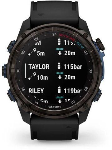 Смарт-годинник Garmin Descent Mk3i 51mm Carbon Grey DLC Titanium with Black Silicone Band 1244079 фото