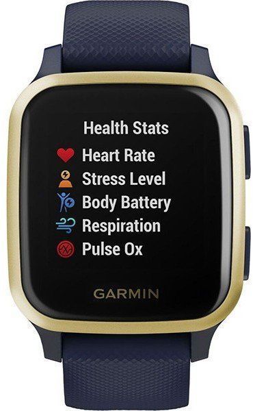 Смарт-годинник Garmin Venu SQ Music Edition Captain Blue/Light Gold 699601 фото