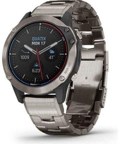 Смарт-часы Garmin Quatix 6 Titanium Grey with Titanium Band 823171 фото