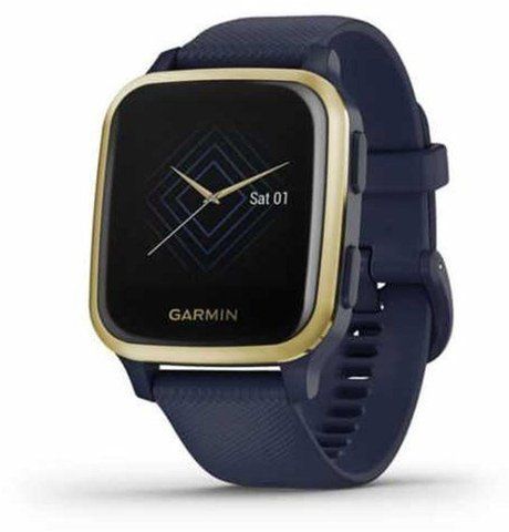 Смарт-годинник Garmin Venu SQ Music Edition Captain Blue/Light Gold 699601 фото