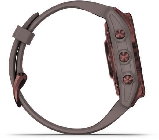 Смарт-годинник Garmin Fenix ​​7S Sapphire Solar Dark Bronze Titanium with Shale Grey Band 894152 фото