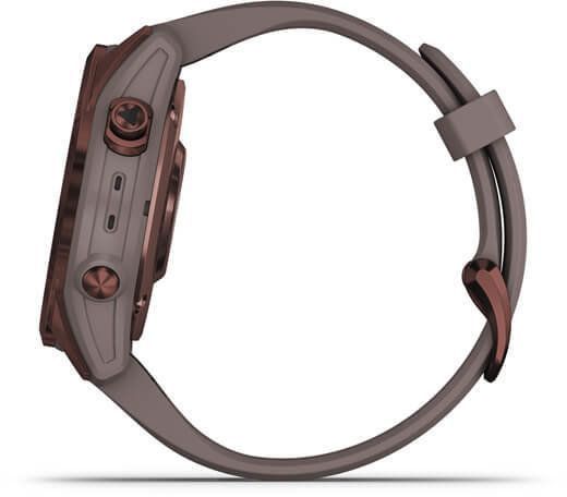 Смарт-годинник Garmin Fenix ​​7S Sapphire Solar Dark Bronze Titanium with Shale Grey Band 894152 фото