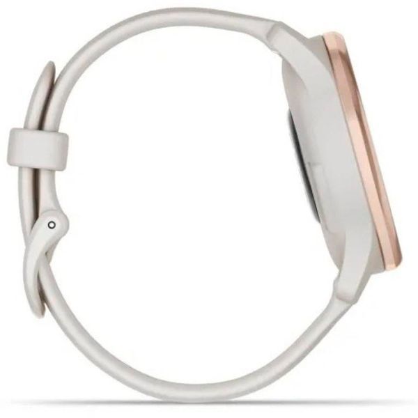 Смарт-часы Garmin Vivomove Trend Peach Gold Stainless Steel Bezel with Ivory Case and Silicone Band 1056263 фото