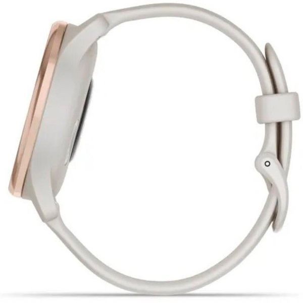 Смарт-часы Garmin Vivomove Trend Peach Gold Stainless Steel Bezel with Ivory Case and Silicone Band 1056263 фото