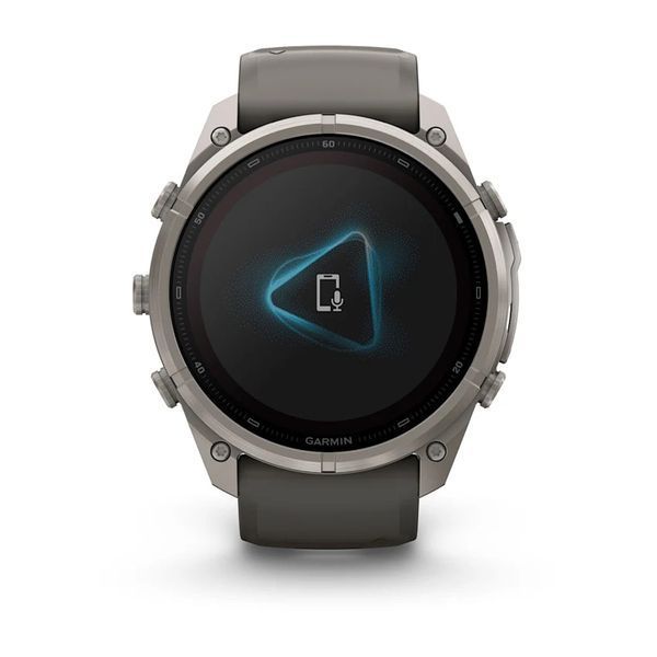 Смарт-годинник Garmin Fenix 9 Pro 51mm LTE Solar Titanium with Pebble Gray/Gray Silicone Band (010-04339-00/01) 1482149 фото