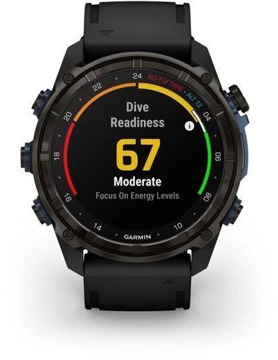 Смарт-часы Garmin Descent Mk3i 51mm Carbon Grey DLC Titanium with Black Silicone Band and Descent T2 Transceiver 1244081 фото