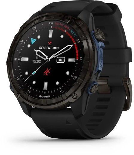 Смарт-часы Garmin Descent Mk3i 51mm Carbon Grey DLC Titanium with Black Silicone Band and Descent T2 Transceiver 1244081 фото