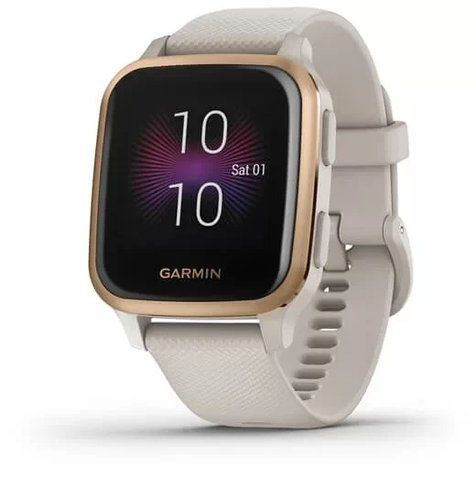 Смарт-годинник Garmin Venu SQ Music Edition Light Sand/Rose Gold 699602 фото