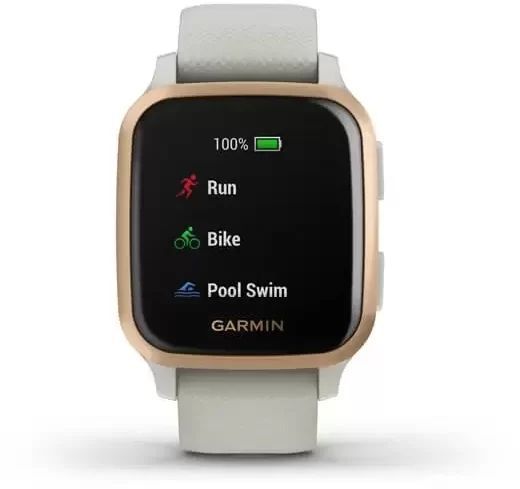 Смарт-годинник Garmin Venu SQ Music Edition Light Sand/Rose Gold 699602 фото