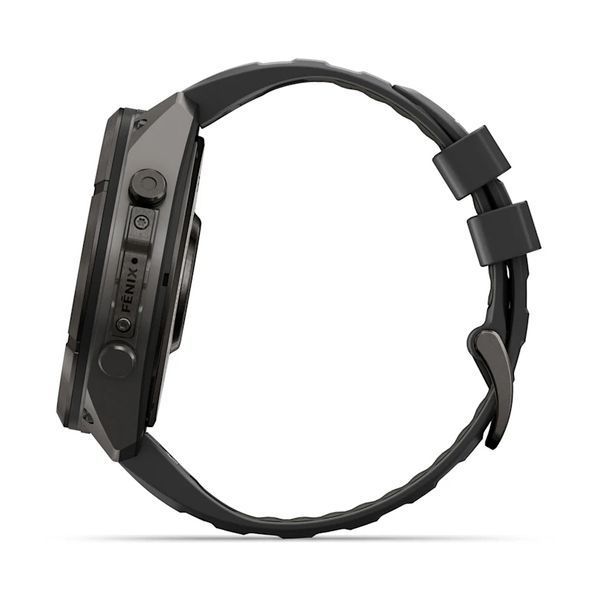 Смарт-годинник Garmin Fenix 9 Pro 51mm Carbon Gray DLC Titanium with Black Silicone Band (010-04337-15/16) 1482148 фото