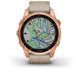 Смарт-часы Garmin Fenix 7S Sapphire Solar Rose Gold Titanium with Limestone Leather Band 894153 фото 11