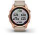 Смарт-часы Garmin Fenix 7S Sapphire Solar Rose Gold Titanium with Limestone Leather Band 894153 фото 5