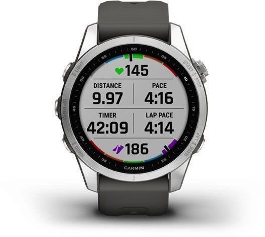 Смарт-часы Garmin Fenix 7S Silver with Graphite Band 894148 фото