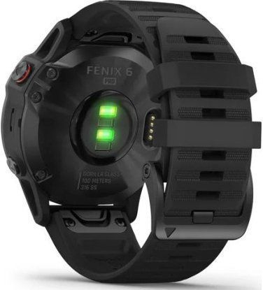 Смарт-годинник Garmin Fenix ​​6 Pro Black with Black Band 555321 фото