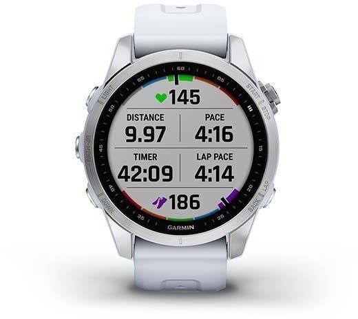 Смарт-часы Garmin Fenix 7S Silver with Whitestone Band 894149 фото
